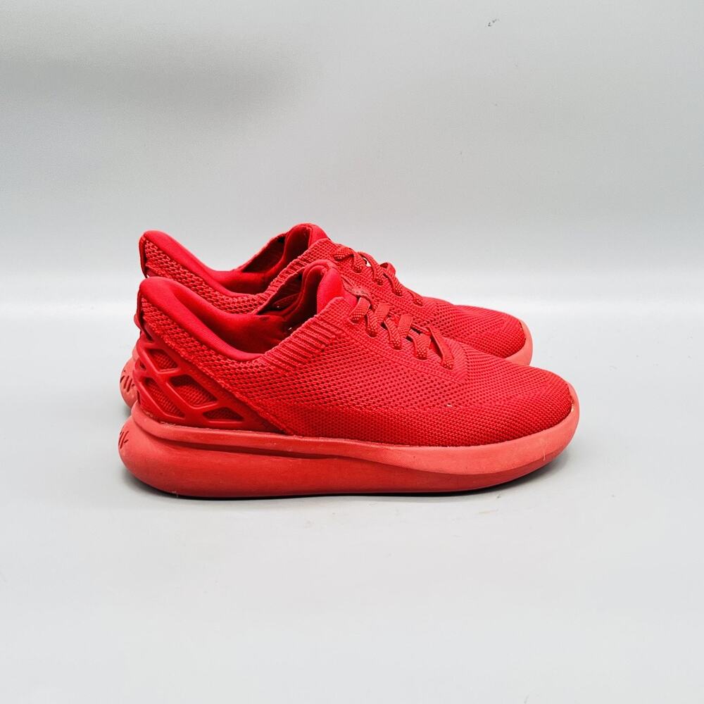 Kizik Shoes Kids Boys 13c Red Knit Mesh Athens Athletic Sneakers Comfort Casual